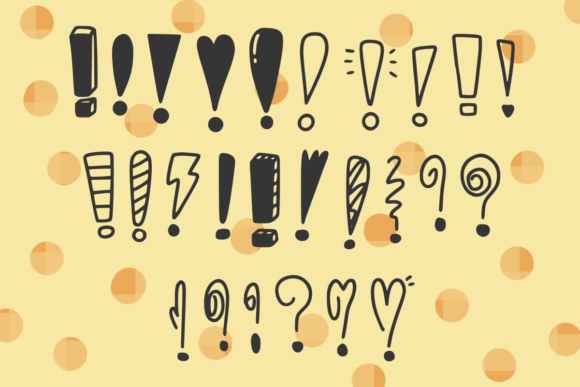 Exclamation Mark Font - Preview 1