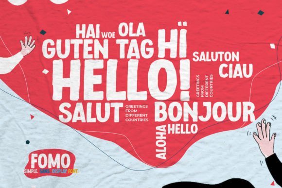 Fomo Font PNG with transparent background - Preview 3