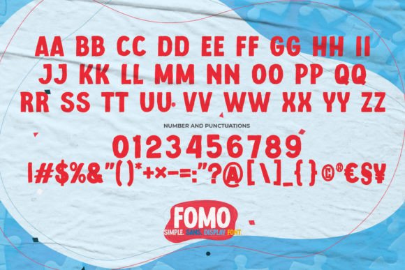 Fomo Font PNG with transparent background - Preview 5