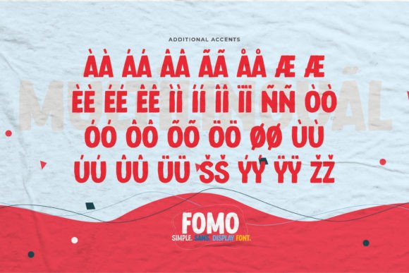 Fomo Font PNG with transparent background - Preview 6