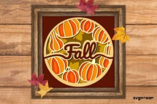 Fall Shadow Box Svg · Creative Fabrica