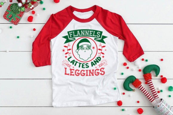 Flannels Lattes Leggings Graphics
