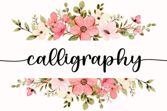 Flower Minimalist Font - Preview 2