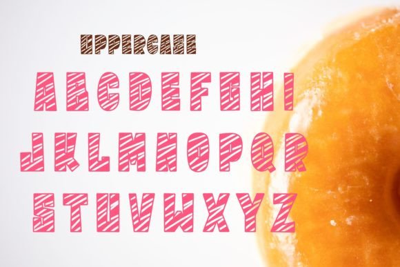 Glazed Donut Font PNG with transparent background - Preview 2