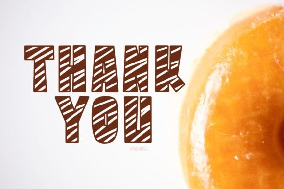 Glazed Donut Font PNG with transparent background - Preview 5