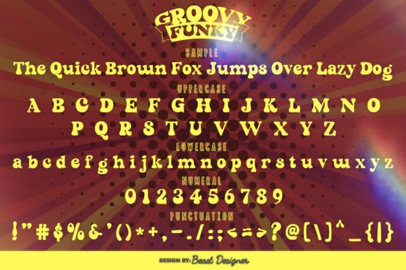 Groovy Funky Font - Preview 1