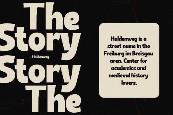 Haldenweg Font - Preview 1