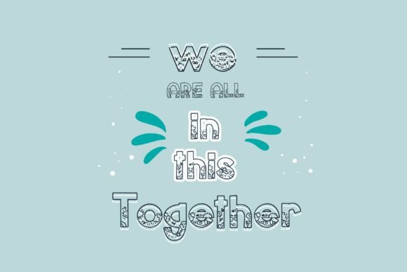 Homeschool Doodle Font PNG with transparent background - Preview 1