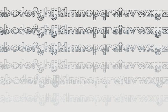 Homeschool Doodle Font PNG with transparent background - Preview 4