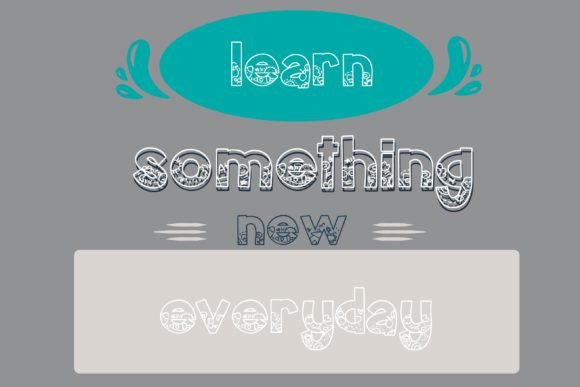 Homeschool Doodle Font PNG with transparent background - Preview 5
