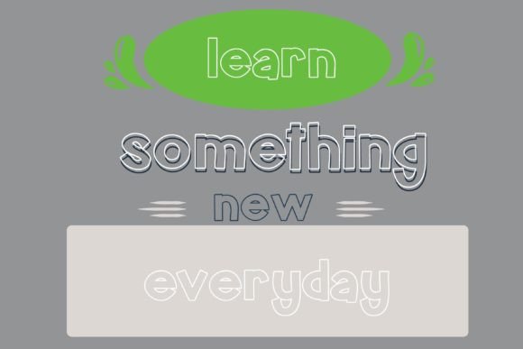 Homeschool Hollow Font - Preview 5