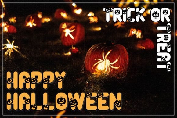 Jack O Latern Font PNG with transparent background - Preview 3