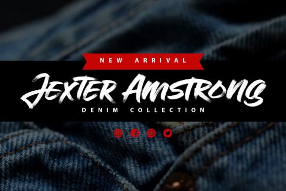 Jexters Amstrong Font PNG with transparent background - Preview 3
