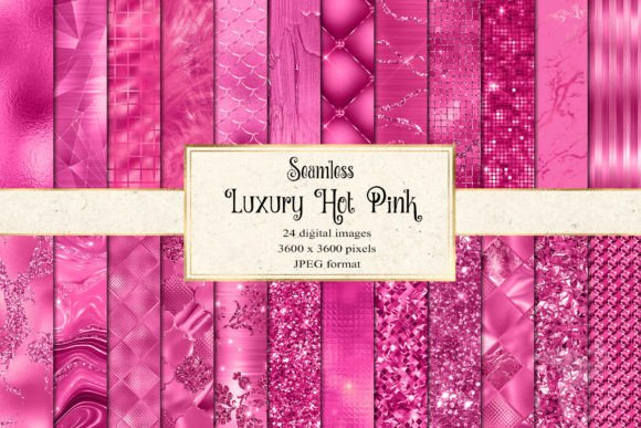 Luxury Hot Pink Digital Paper