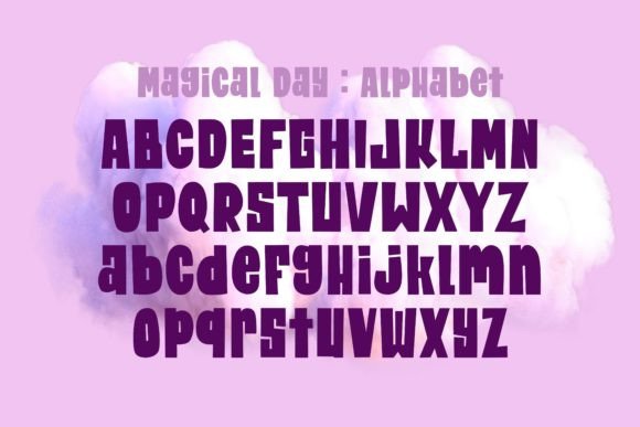 Magical Day Font PNG with transparent background - Preview 2