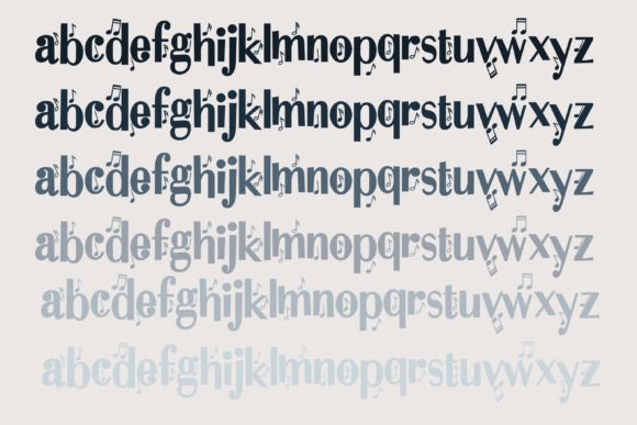 Melody Maker Font PNG with transparent background - Preview 4