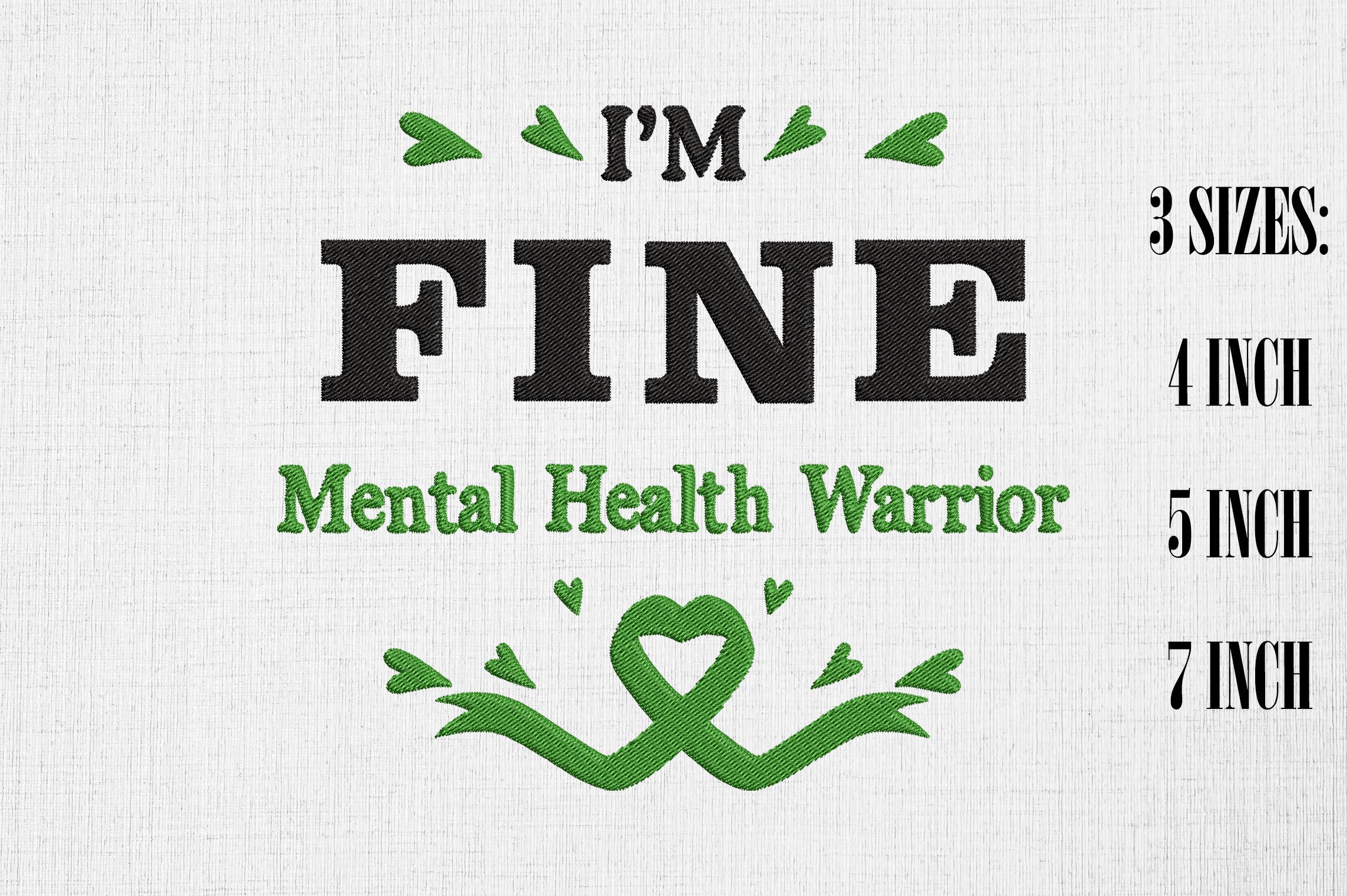 Mental Health Warrior I'm Fine