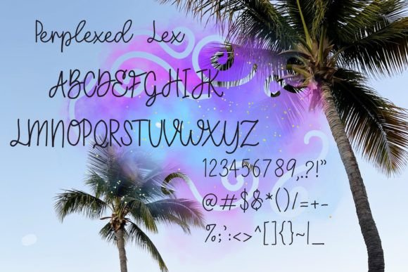 Perplexed Lex Font PNG with transparent background - Preview 1