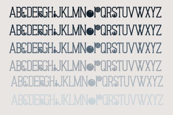 Physical Education Font PNG with transparent background - Preview 4