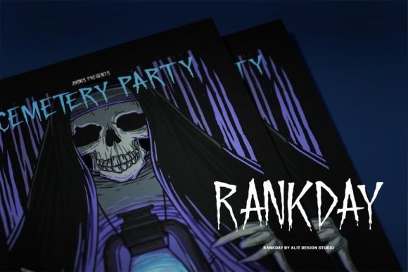 Rankday Font PNG with transparent background - Preview 3