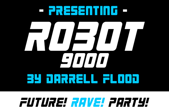 Robot 9000 Font PNG with transparent background - Preview 1