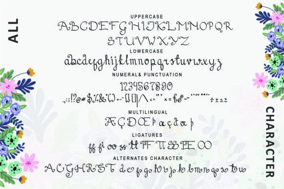 Saffana Font PNG with transparent background - Preview 5