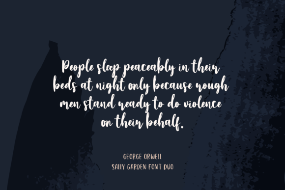 Sally Garden Font PNG with transparent background - Preview 2