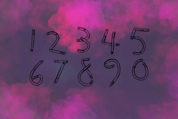 Secondhand Smoke Font PNG with transparent background - Preview 1