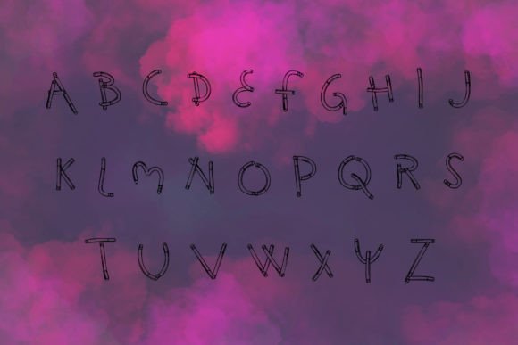 Secondhand Smoke Font PNG with transparent background - Preview 2