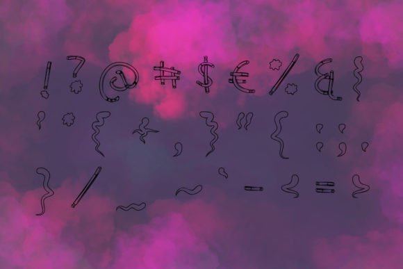 Secondhand Smoke Font PNG with transparent background - Preview 3