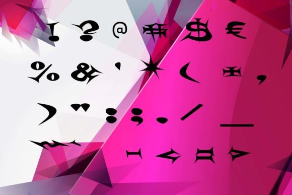 Sharp Goth Font PNG with transparent background - Preview 1