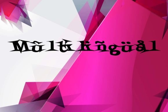 Sharp Goth Font PNG with transparent background - Preview 2