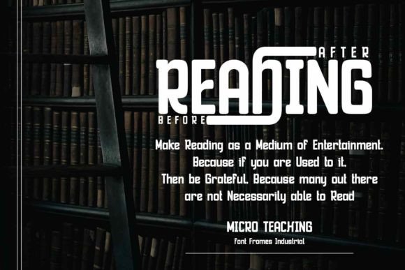 Fromes Industrial Font - Preview 3
