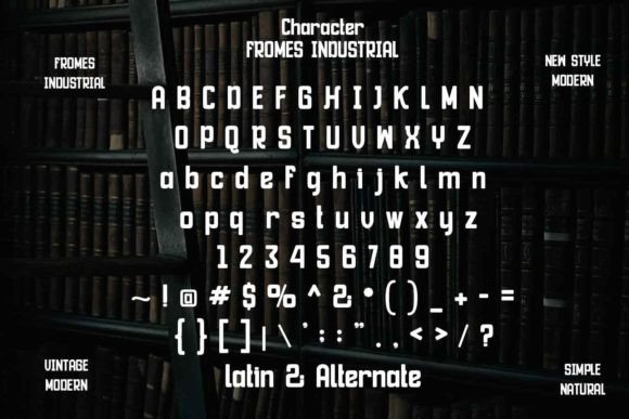 Fromes Industrial Font - Preview 6