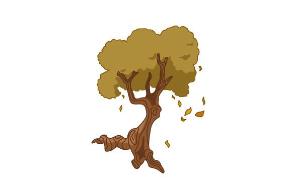 Autumn Leaves Falling from the Tree