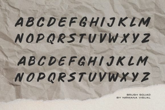 Brush Squad Font - Preview 1