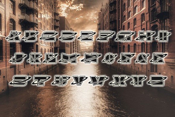 Channel Font PNG with transparent background - Preview 1