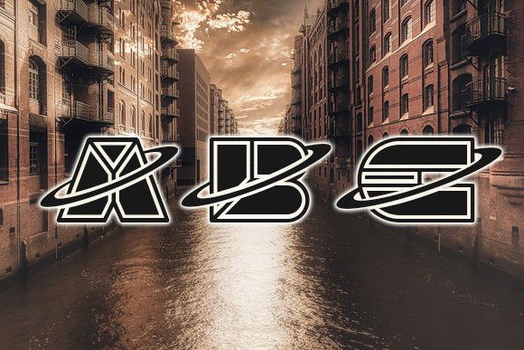 Channel Font PNG with transparent background - Preview 2