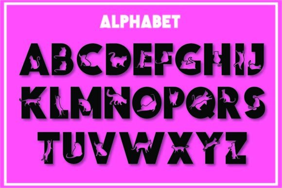 Cute Cat Font - Preview 1