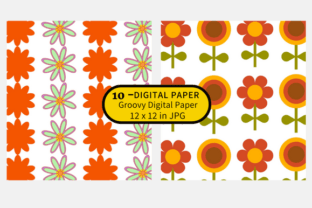 Groovy Digital Paper Graphic by Alterox · Creative Fabrica