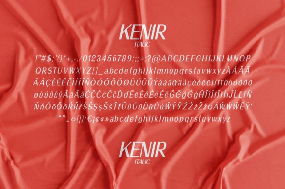 Kenir Font PNG with transparent background - Preview 6