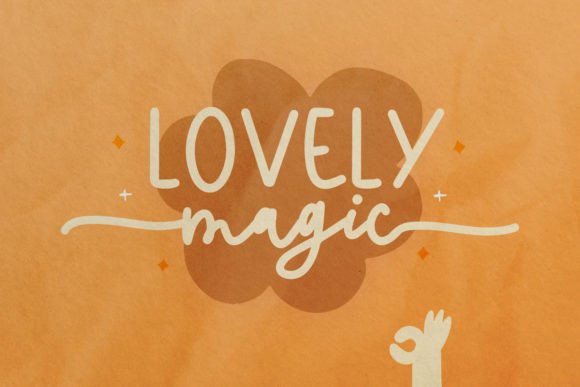 Lovely Magic Font PNG with transparent background - Preview 1