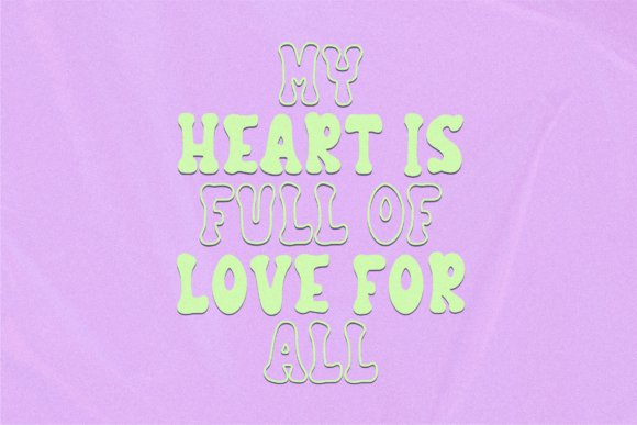 Mango Groovy Font PNG with transparent background - Preview 2