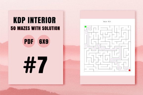 Mazes Puzzle Book KDP Interior Grafik KDP-Interieurs Von KDP Booster