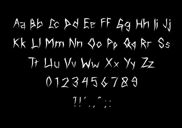 Morbid Life Font PNG with transparent background - Preview 4