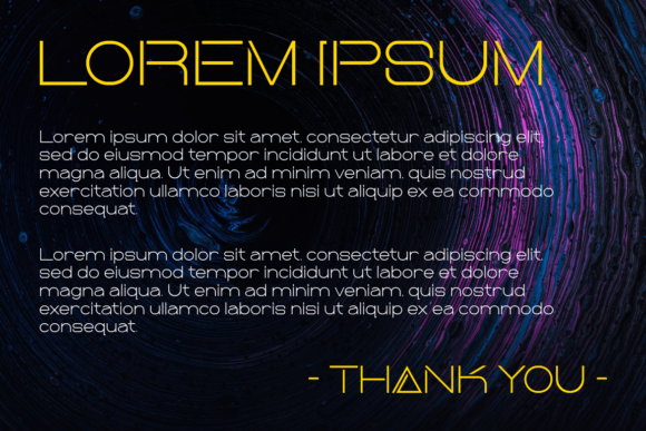 Aquanix Font - Preview 2