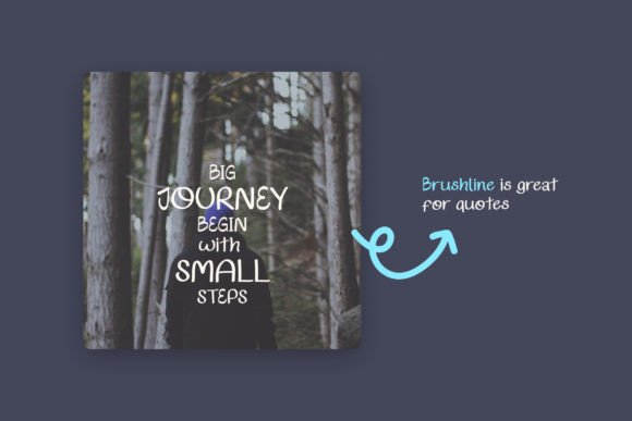 Brushline Font - Preview 4