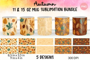 Fall Mug Wrap Sublimation Designs Bundle Graphic by Katine Design ...