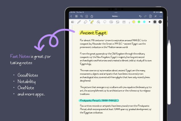 Fast Notes Font PNG with transparent background - Preview 3