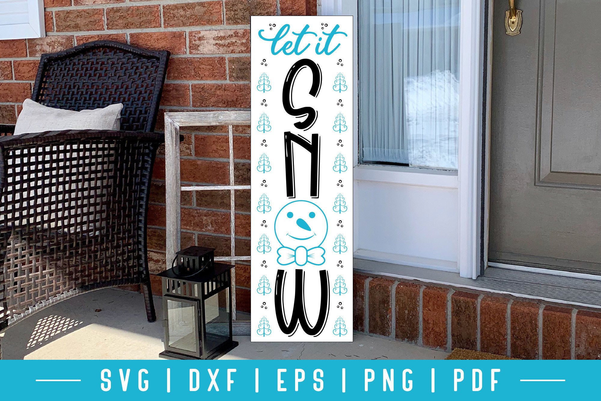 Let It Snow, Winter Porch Sign SVG Graphic by CraftlabSVG · Creative ...